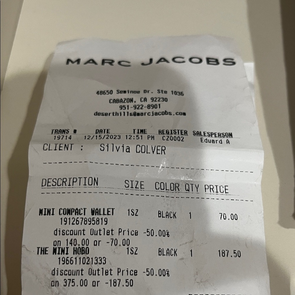 Marc Jacobs Black Ruched Hand Bag - Picture 3 of 3